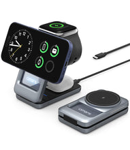 Load image into Gallery viewer, Omars 3-in-1 15W Magnetic Wireless Charging Station