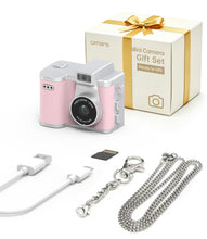 Load image into Gallery viewer, Omars Mini Retro Digital Camera | Pocket Camera with 32GB Card, 1080P Video, 2MP Photos, 6 Retro Filters, LED Flash