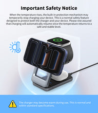 Load image into Gallery viewer, Omars 3-in-1 15W Magnetic Wireless Charging Station