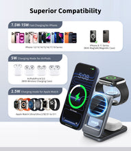 Load image into Gallery viewer, Omars 3-in-1 15W Magnetic Wireless Charging Station