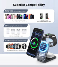 Load image into Gallery viewer, Omars 3-in-1 15W Magnetic Wireless Charging Station