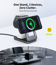 Load image into Gallery viewer, Omars 3-in-1 15W Magnetic Wireless Charging Station