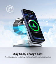 Load image into Gallery viewer, Omars 3-in-1 15W Magnetic Wireless Charging Station