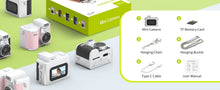 Load image into Gallery viewer, Omars Retro Mini Digital Camera with Color Screen, 32GB Card, 1080P Videos &amp; 2MP Photos