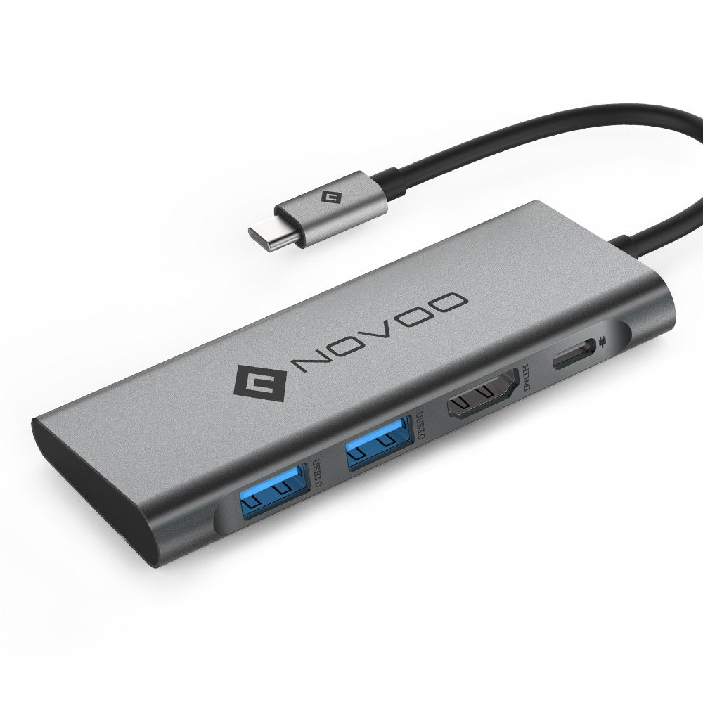 4 in 1 Aluminum Type C Hub with HDMI 4K HDMI