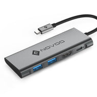 4 in 1 Aluminum Type C Hub with HDMI 4K HDMI