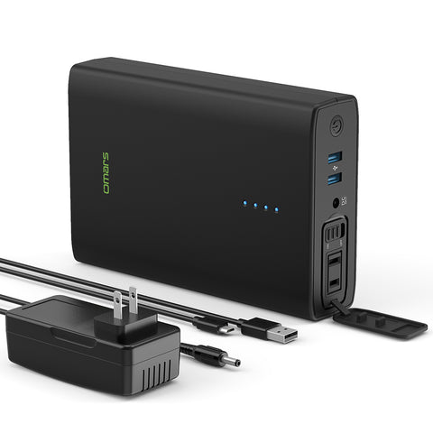 AC Outlet Portable Laptop Charger, Omars 88Wh/24000mAh 80W AC Power Bank with AC Plug