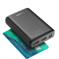 Omars Power Bank 10000mAh Portable Charger USB C & 2 USB A Ports Compact Battery Pack