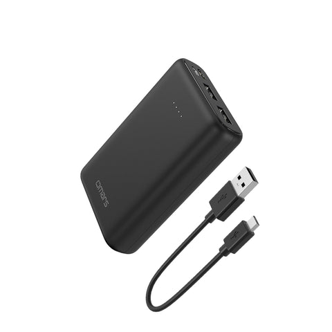 Omars Power Bank 10000mAh Portable Charger USB C & 2 USB A Ports Compact Battery Pack