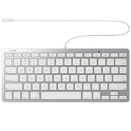 Omars MFI Certified iPad iPhone Plug-n-Go Wired Keyboard 78Keys