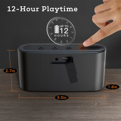 Bluetooth Speaker Portable Wireless NOVOO Bluetooth 5 Speaker Loud Volume, Stereo Sound, Rich Bass, IPX5 Waterproof Speaker