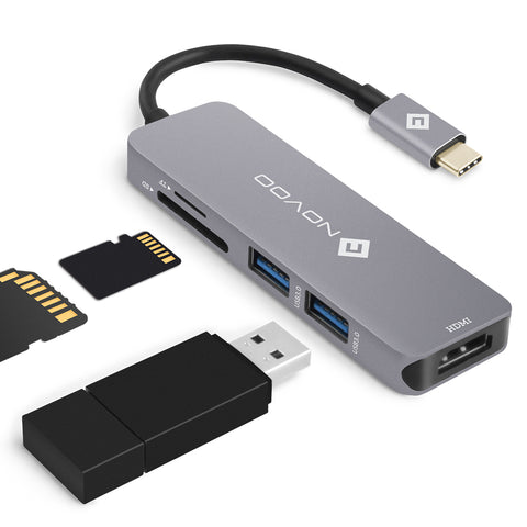 Novoo 5 in 1 MacBook Adapter （ upc 751450487896）