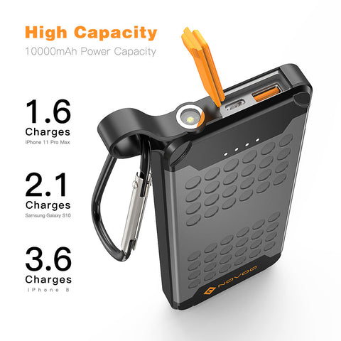 Novoo Explorer Powerbank 10000mAh Powerbank PD 18W Portable Phone Charger