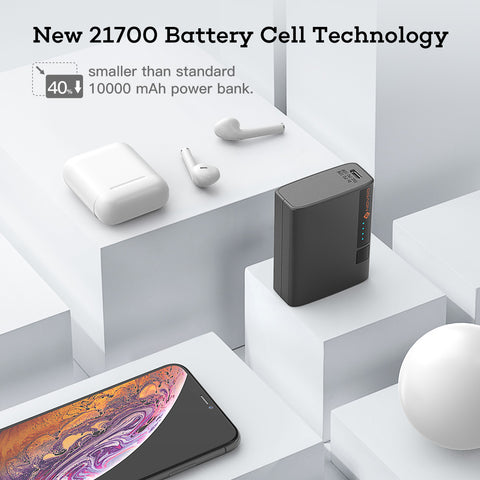 NOVOO 10000mAh Portable Charger PD 18W Compact External Battery Pack