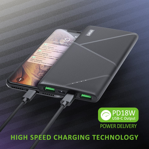 Omars Upgrade Power Bank Fast Charge PD 18W Type C USB C Input/Output
