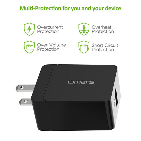 Quick Charge 3.0 18W USB Wall Charger (Qualcomm Certified)