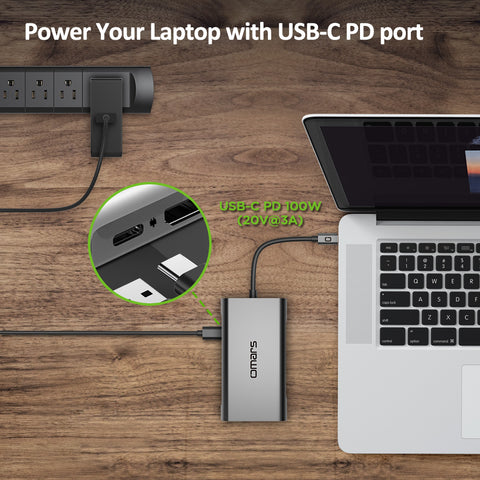 USB C Hub HDMI Adapter Omars 10 in 1 Type C Docking Station with Power Delivery (100W) HDMI 4K