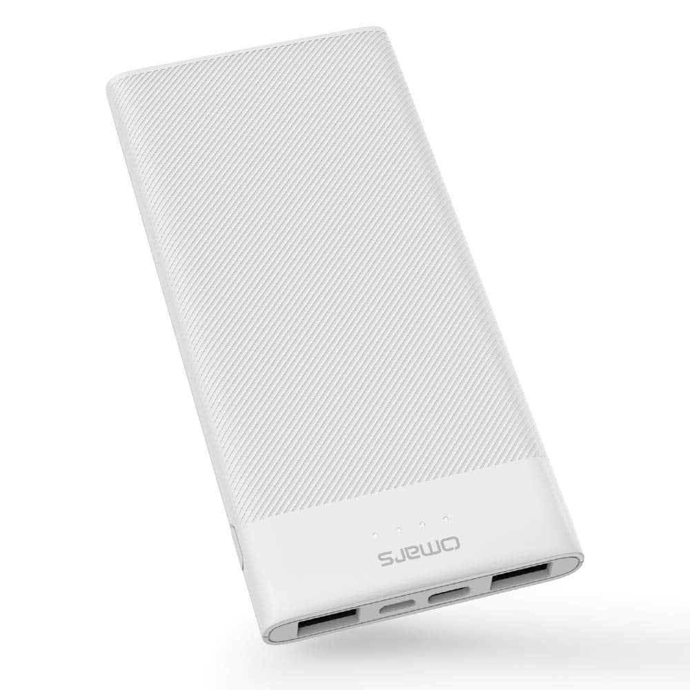 Omars Battery Pack Power Bank 10000mAh USB C Slimline Portable Charger