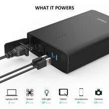 Load image into Gallery viewer, AC Outlet Portable Laptop Charger, Omars 88Wh/24000mAh 80W AC Power Bank with AC Plug