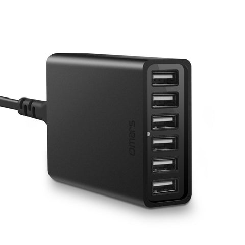 USB Charger, Omars 60W 6-Port USB Wall Charger, USB Desktop Charger Charging Station