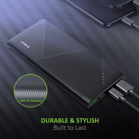 Omars Upgrade Power Bank Fast Charge PD 18W Type C USB C Input/Output
