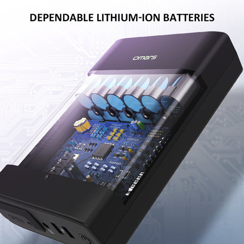 AC Outlet Portable Laptop Charger, Omars 88Wh/24000mAh 80W AC Power Bank with AC Plug