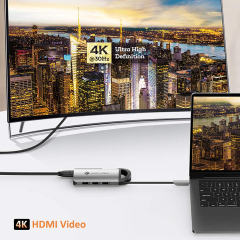 Novoo 8 in 1 MacBook Adapter PD 100W Power Delivery
