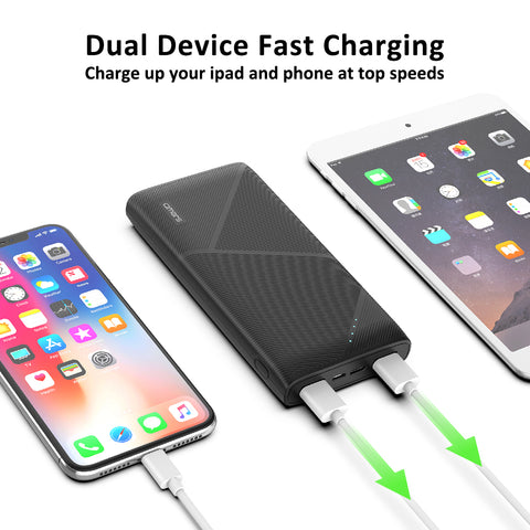 Omars Power Bank Ultra Slim Quick Charge Portable Phone Charger