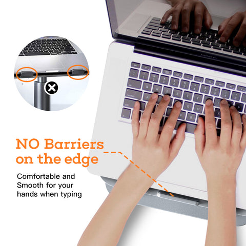 Laptop Stand MacBook Pro, NOVOO 360° Rotating, Angle&Height Adjustable Laptop Holder Ergonomics Computer Stand