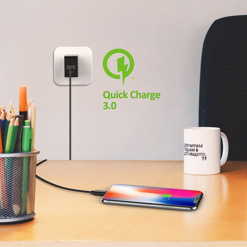 Quick Charge 3.0 18W USB Wall Charger (Qualcomm Certified)