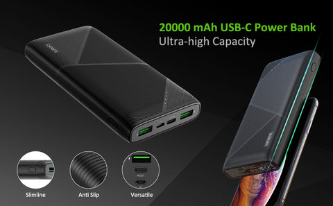 Omars Power Bank Ultra Slim Quick Charge Portable Phone Charger