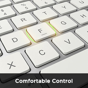 Omars MFI Certified iPad iPhone Plug-n-Go Wired Keyboard 78Keys