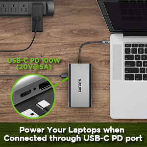 USB C Hub HDMI Adapter Omars 10 in 1 Type C Docking Station with Power Delivery (100W) HDMI 4K