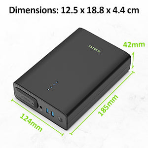 AC Outlet Portable Laptop Charger, Omars 88Wh/24000mAh 80W AC Power Bank with AC Plug