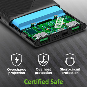 Omars Upgrade Power Bank Fast Charge PD 18W Type C USB C Input/Output