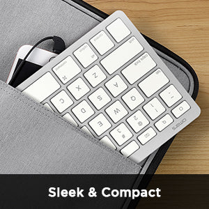 Omars MFI Certified iPad iPhone Plug-n-Go Wired Keyboard 78Keys