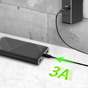 Omars Power Bank Ultra Slim Quick Charge Portable Phone Charger